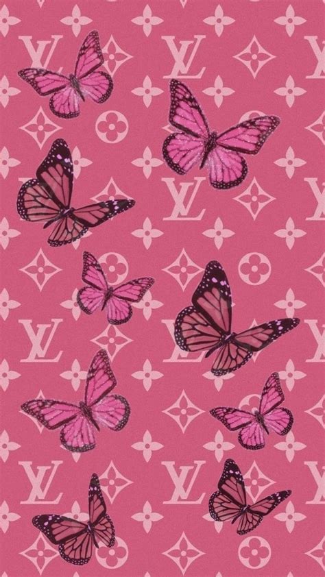 louis vuitton wallpaper pink|louis vuitton wallpaper with butterflies.